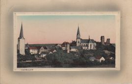 Hier geht es zur Karte mit dem Motiv 'Colorierte Prägekarte mit Kirchen und Burg'