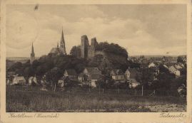 Hier geht es zur Karte mit dem Motiv 'Burg und Kirchen hinter dem Zaun'