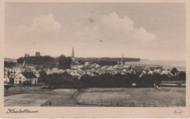 Hier geht es zur Karte mit dem Motiv 'Blick von der Bahnlinie über eine Weide'